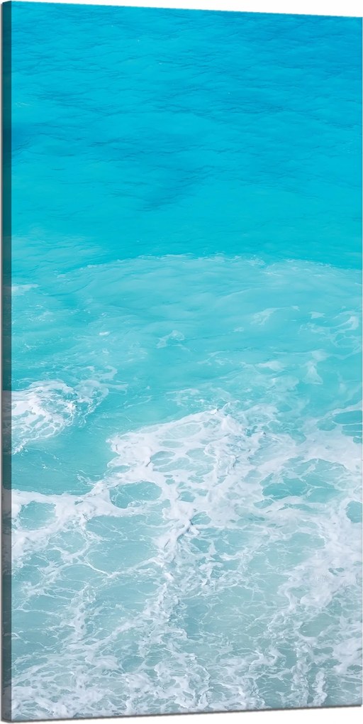 Vászonkép Hab a tengeren Hullámok Víz 60x120 cm Ideális ajándék