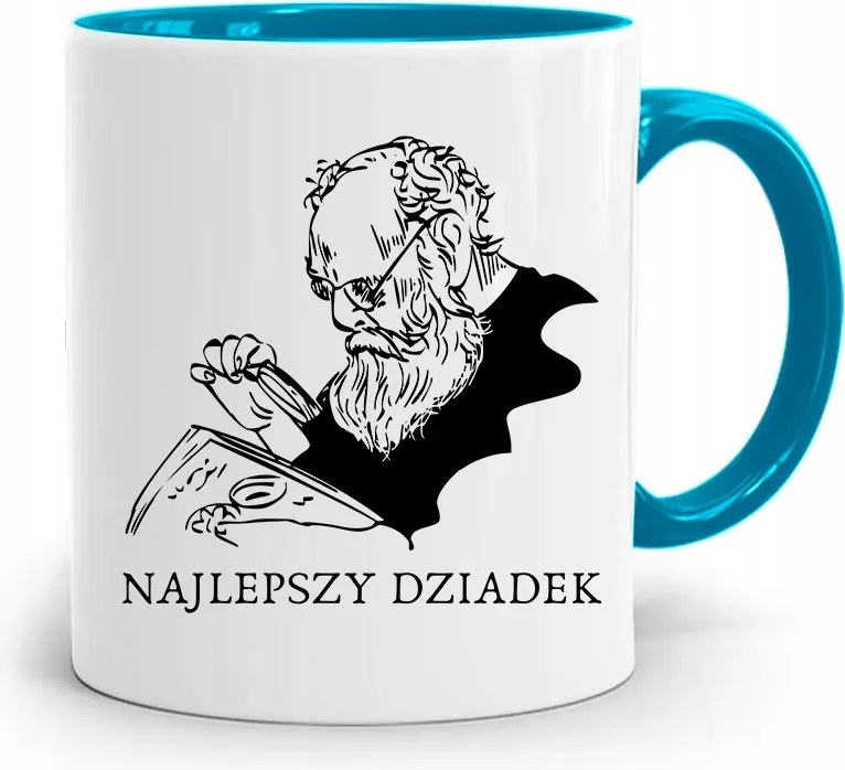 Kék Bögre Nagypapa Napja Legjobb Nagypapa nyomtatott fényképpel