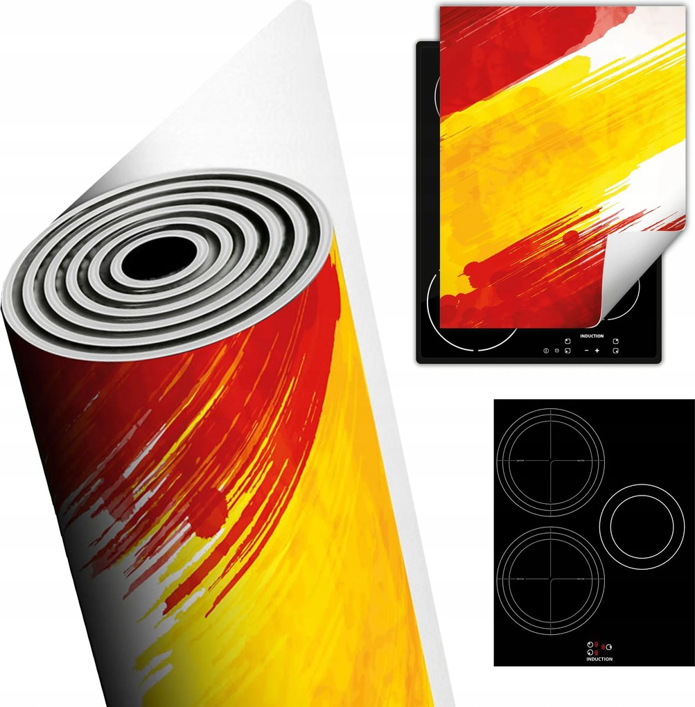 Tűzhelyvédő Szőnyeg Asztali Dekoráció 40x52 piros sárga