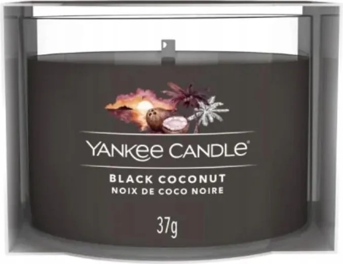 Yc Signature Mini gyertya Black Coconut (Fekete Kókusz)