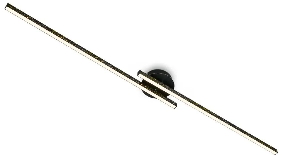 Briloner 3717-025 - LED csillár REY 2xLED/12W/230V fekete 3717-025