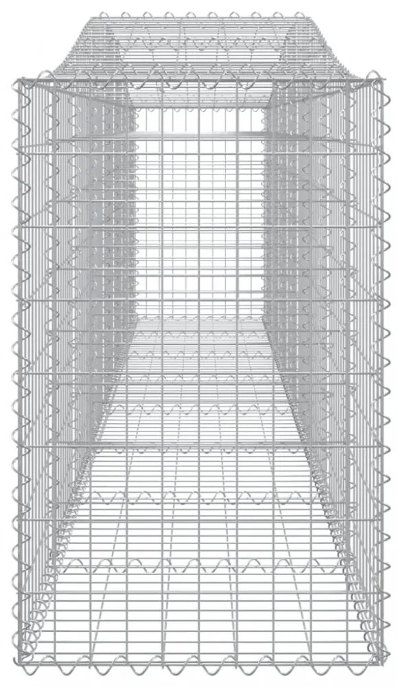 25 db íves horganyzott vas gabion kosár 400x50x80/100 cm