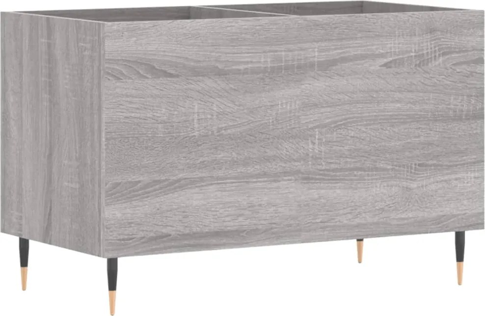 vidaXL szürke sonoma színű szerelt fa hanglemezszekrény 74,5x38x48 cm