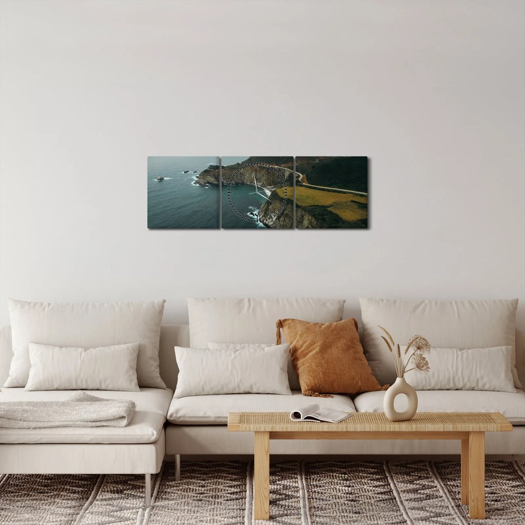 Kép - Zátony az óceánban (órával) (90x30 cm)