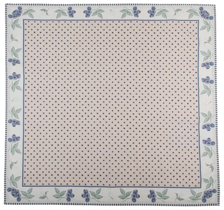 Áfonya mintás pamut asztalterítő 150x250 cm