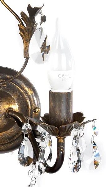 ONLI - Fali lámpa TERESA 2xE14/6W/230V bronz