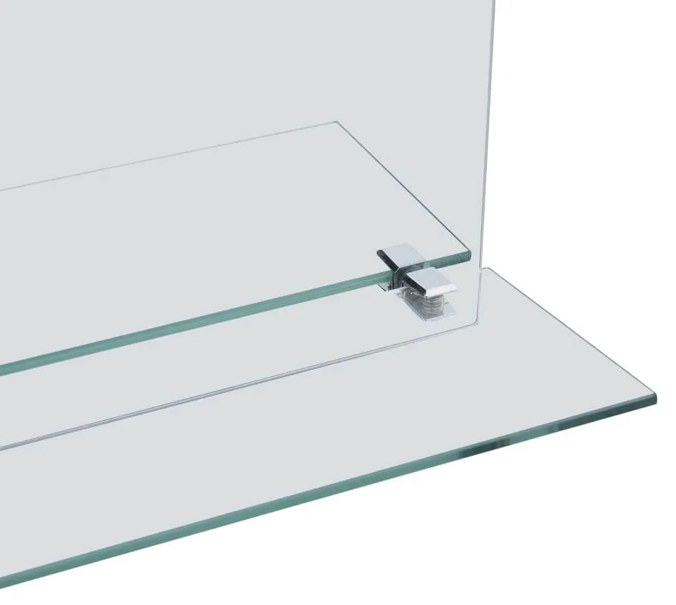 edzett üveg falitükör polccal 50 x 70 cm