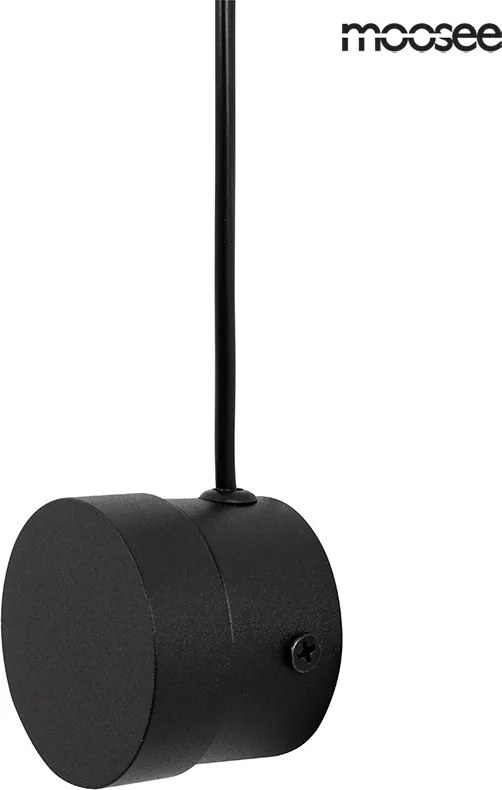 King Home MOOSEE CLARID BLACK MSE010400207 Fali lámpa 1x8W/LED 3000K 640LM IP20