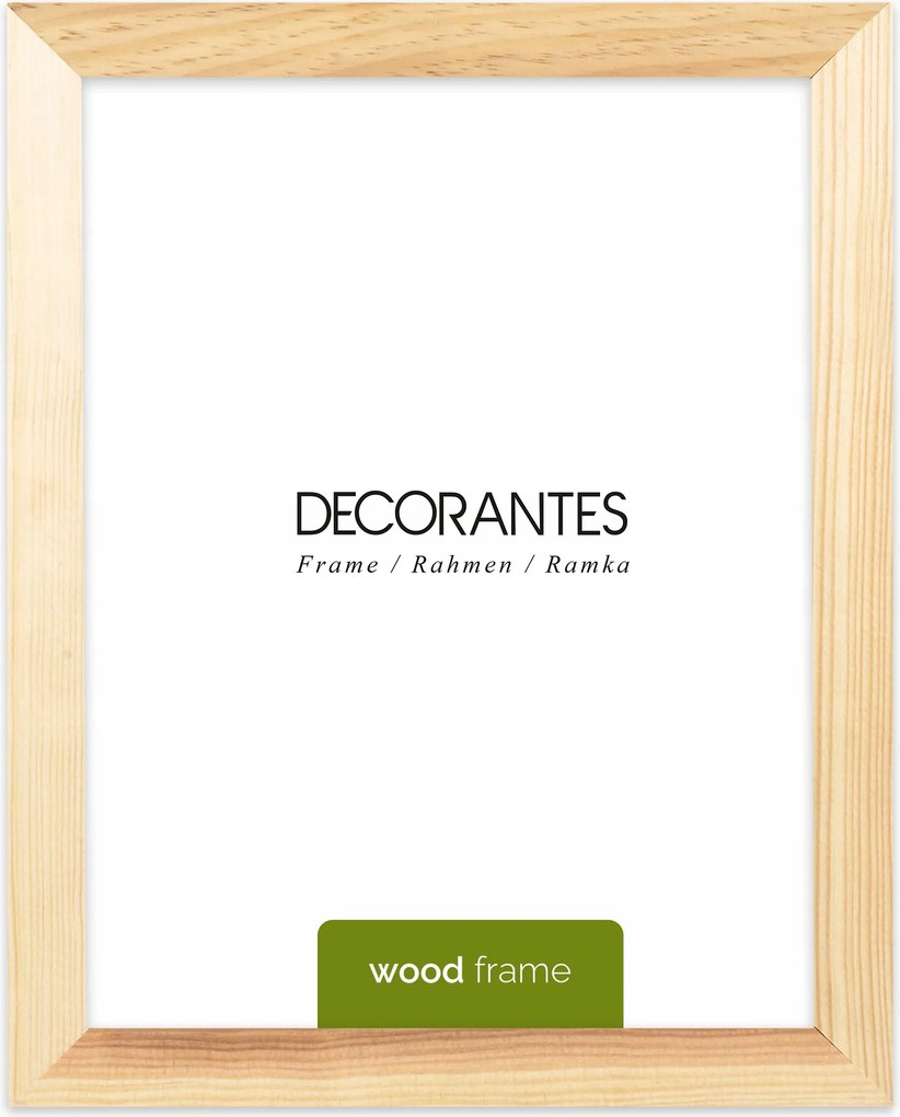 Raw képkeret natúr fenyőfából 18x24 cm