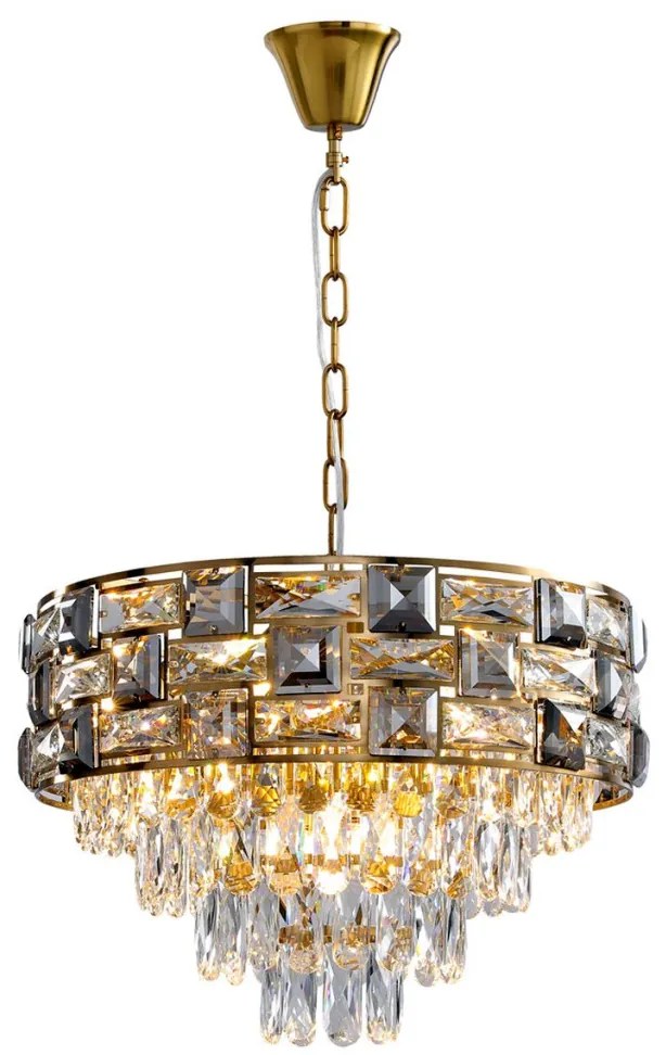 MILAGRO ML8895 LUXURIA Kristály Függesztett Lámpa Arany E14 IP20
