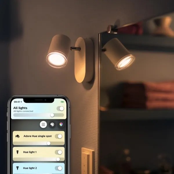Philips Hue ADORE LED fürdőszobai lámpa 1xGU10/5W/230V IP44 + távirányító