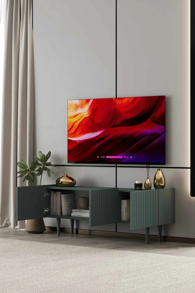 Capella TV-állvány, zöld, 140 cm