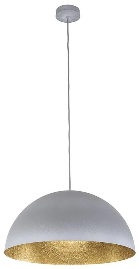 SFERA függeszték 1xE27/60W/230V, 50 cm, szürke/arany