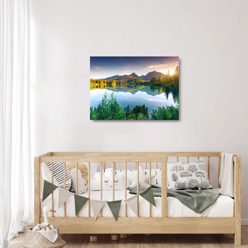 Üveg kép - Tó (70x50 cm)