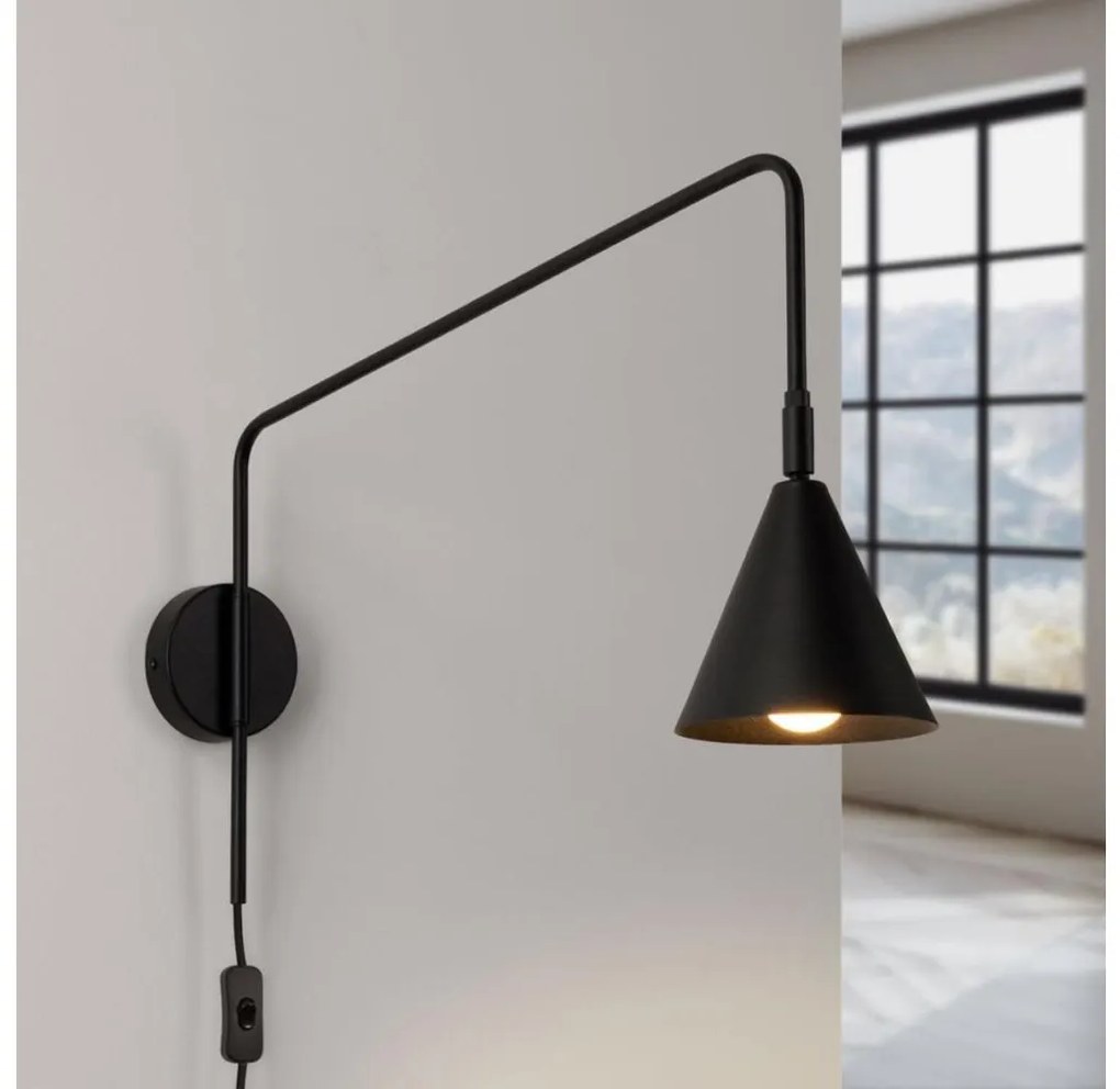 Sollux SL.1697 - Fali lámpa NOX 1xE14/10W/230V fekete