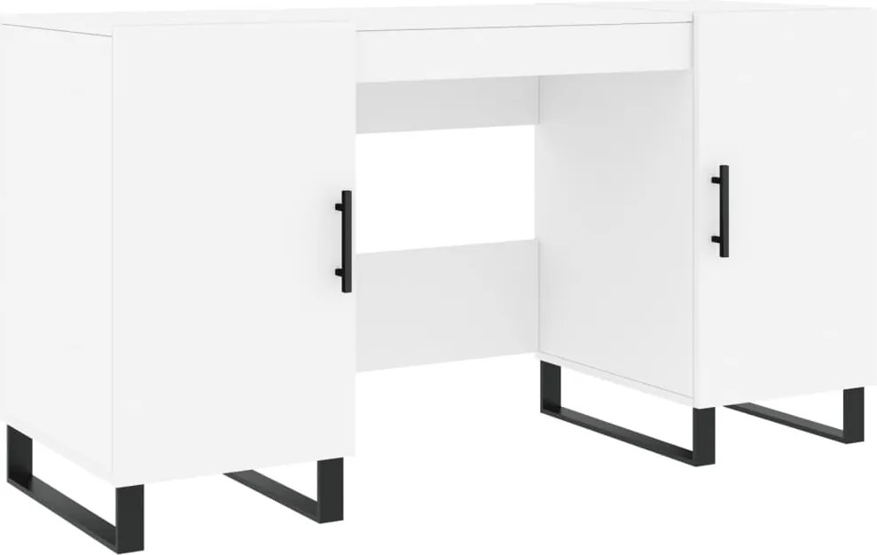 vidaXL fehér szerelt fa íróasztal 140 x 50 x 75 cm
