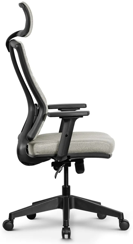Ello ergonomikus szövet irodai forgószék deréktámasszal, fejtámasszal