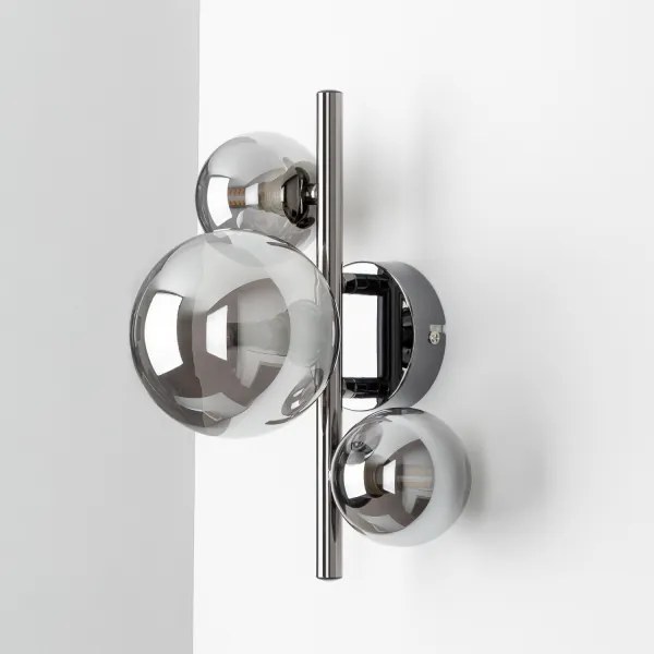 Brilagi - LED Fali lámpa MILLA 3xG9/3W/230V fényezett króm/füstös