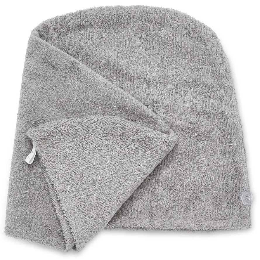 Szürke gyorsan száradó pamut hajszárító törölköző szett 2 db-os 20x13 cm Quick Dry – Catherine Lansfield