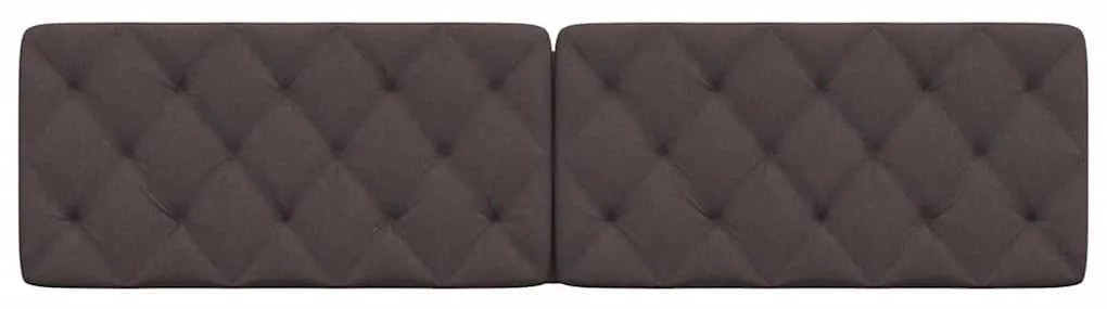 sötétbarna szövet fejtámla párna 200 cm