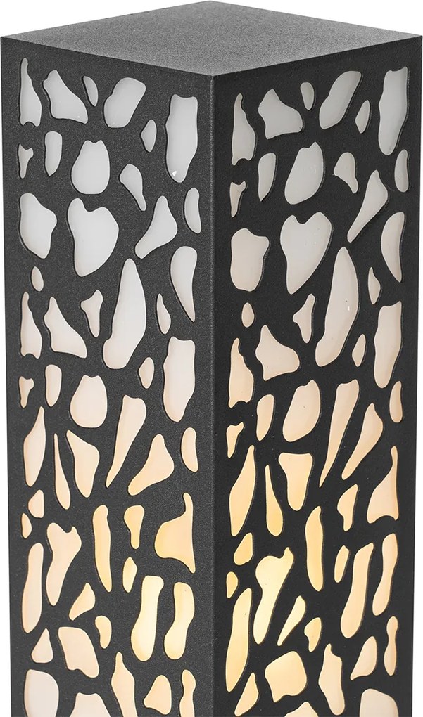 Modern kültéri oszloplámpa fekete 40 cm IP44 - Nicole