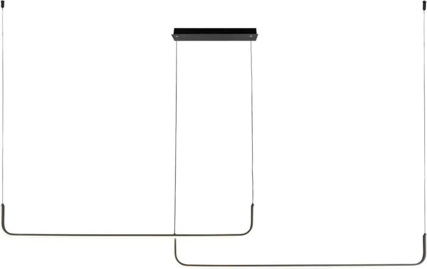 ZUMA LINE 2023199-BK RIKE Modern Led Függesztett Lámpa Fekete LED IP20