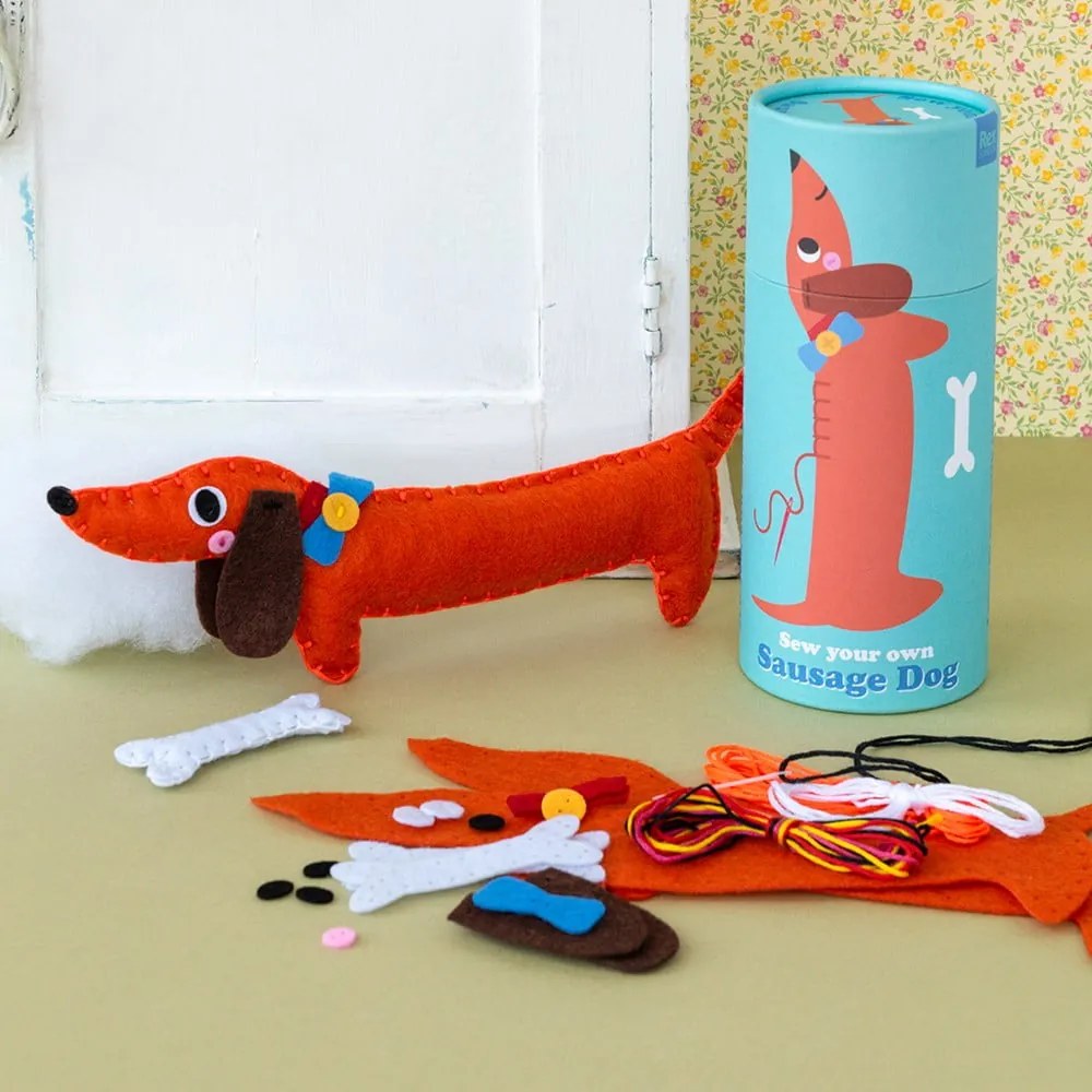 Kreatív készlet Sew Your Own Sausage Dog – Rex London
