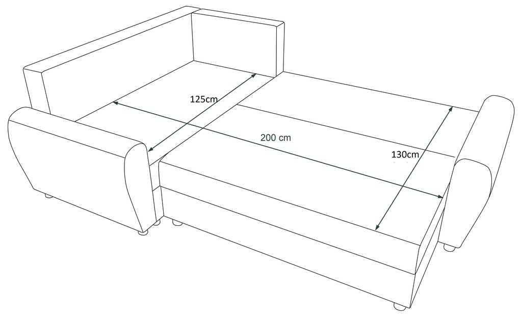 Sarok ülőgarnitúra Fleur Plus (sötétszürke) (B). 1057101