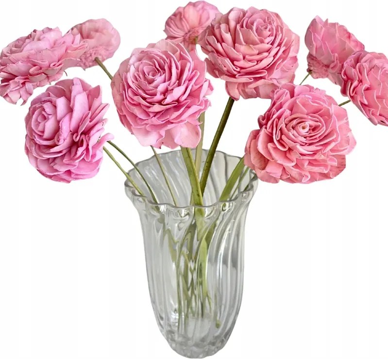 Shola Dalia csokor rózsaszín 9 ágú virág, 8cm