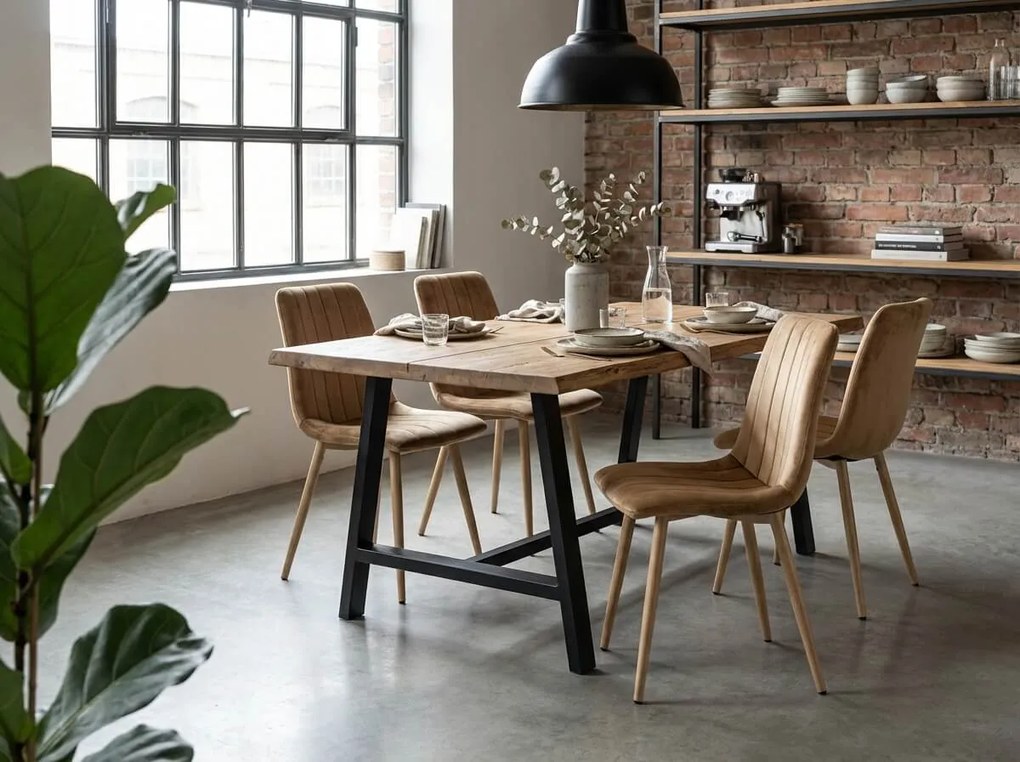 AKCE barna bársonyszék LAVA ALMOND BROWN II. minőség