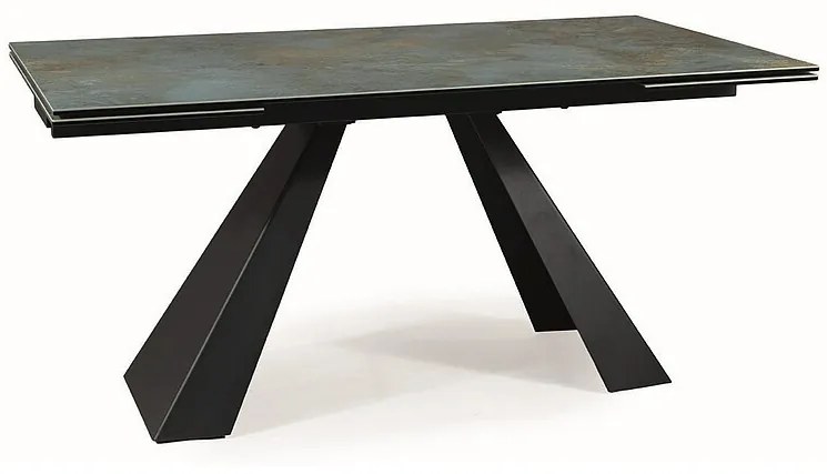 Salvadore bővíthető étkezőasztal kerámia türkiz 160-240 cm