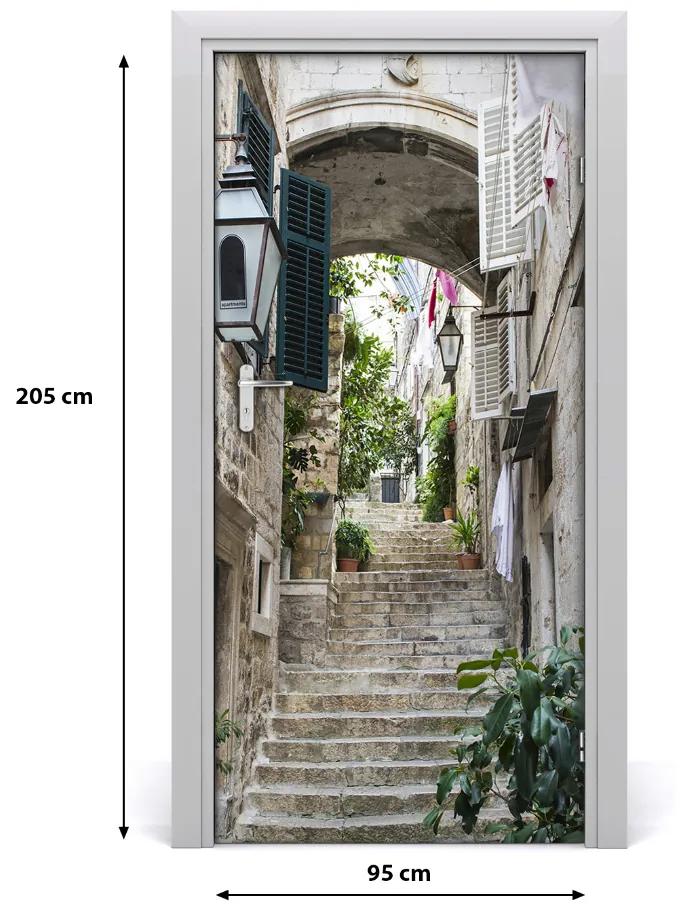 Fotótapéta ajtóra Az utcák Dubrovnik 85x205 cm