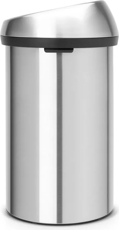 Matt ezüstszínű acél érintésre nyíló szemetes 60 l Touch Bin – Brabantia