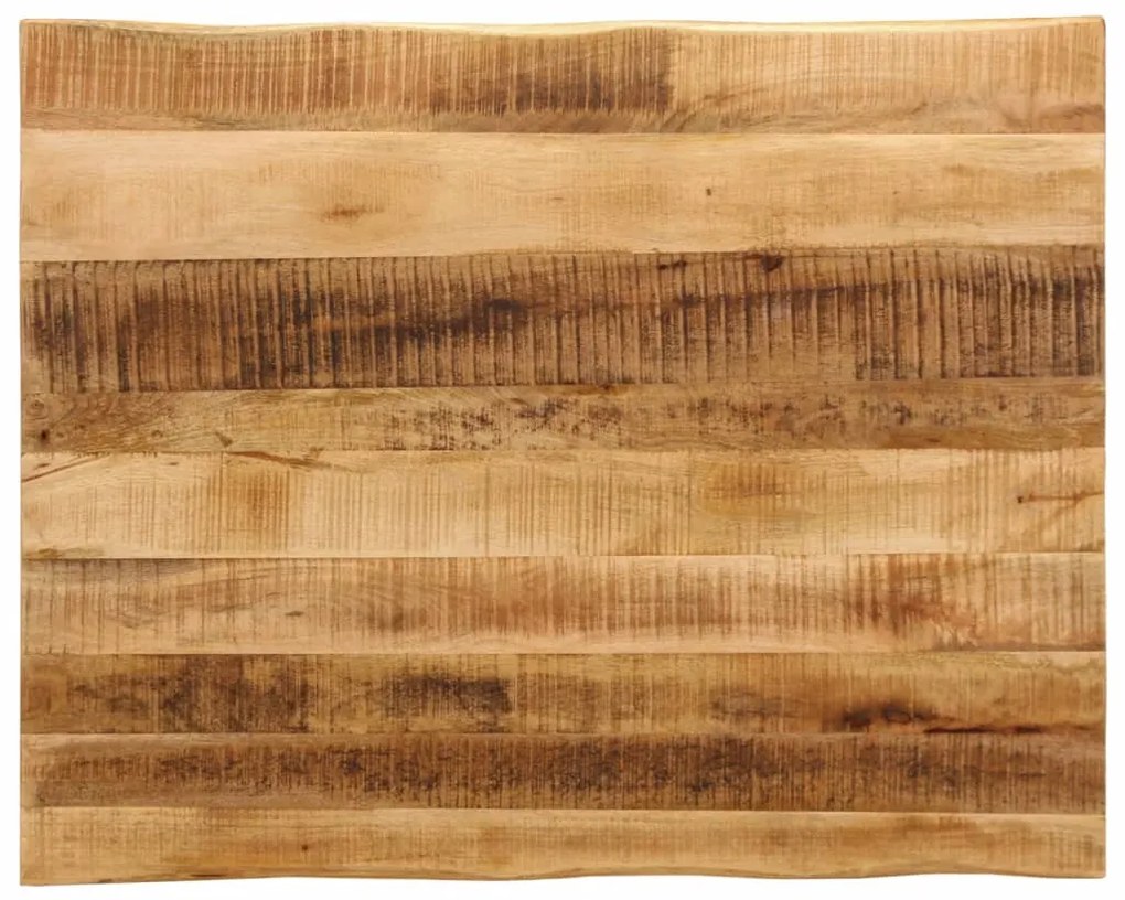 tömör nyers mangófa természetes élű asztallap 110 x 80 x 2,5 cm