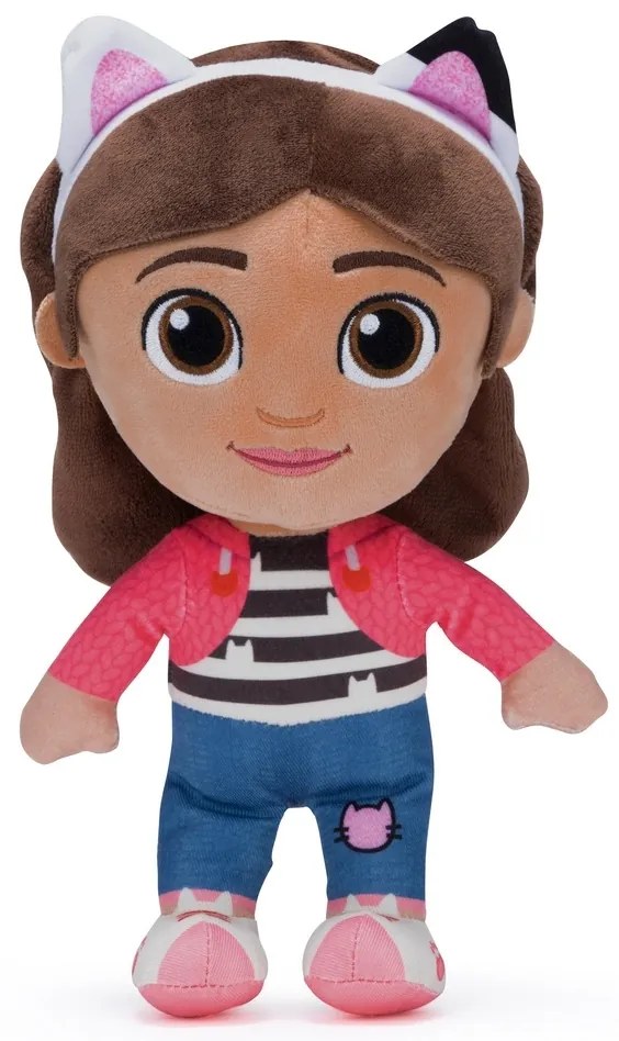 Gábinin Kouzelný Domek Gabby rózsaszín kabátban 25cm, plüss