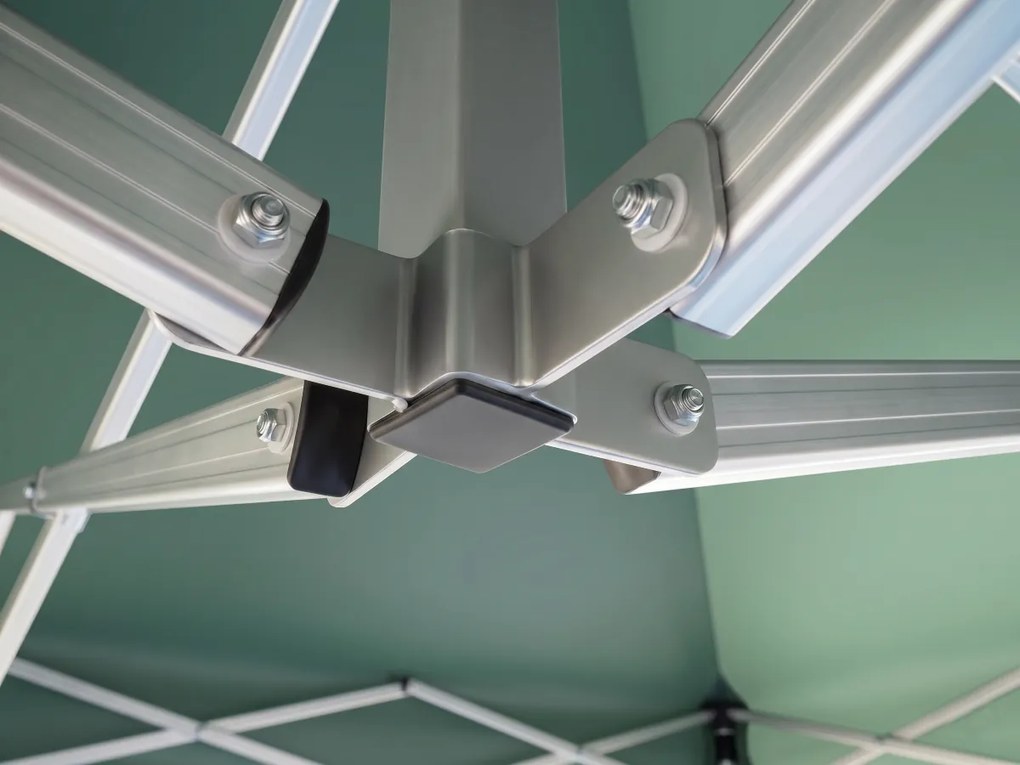 Összecsukható sátor 5×5 m – alumínium hexagon profi, Kék