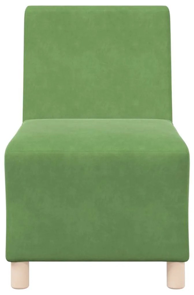 világoszöld bársony kanapéfotel 55 cm