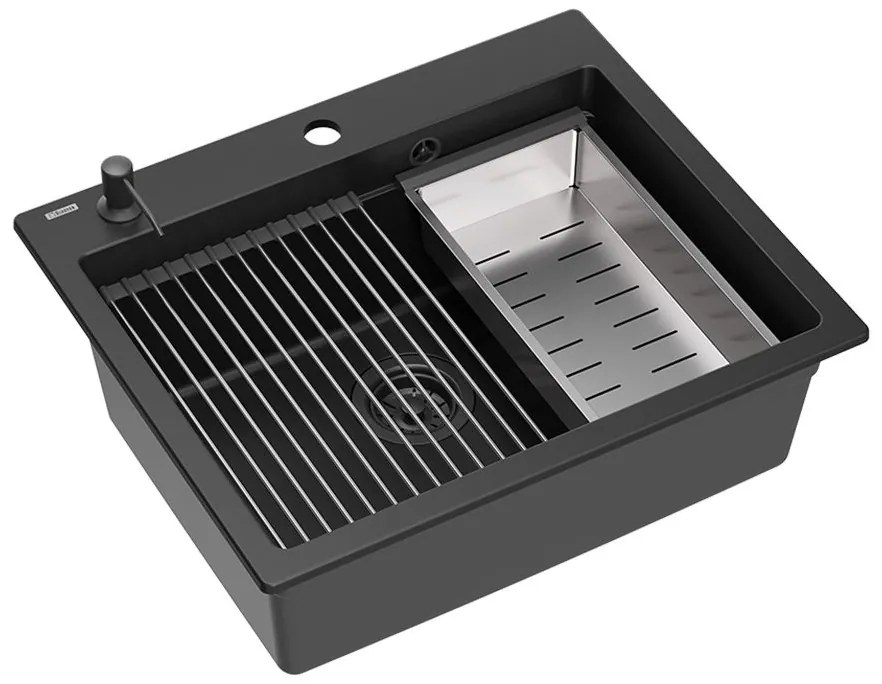 gránit mosogató KURT 110 WORKSTATION Black