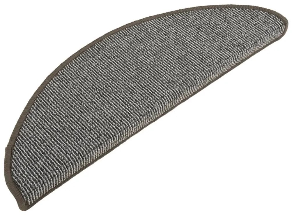 15 db szürke lépcsőszőnyeg 65 x 21 x 4 cm