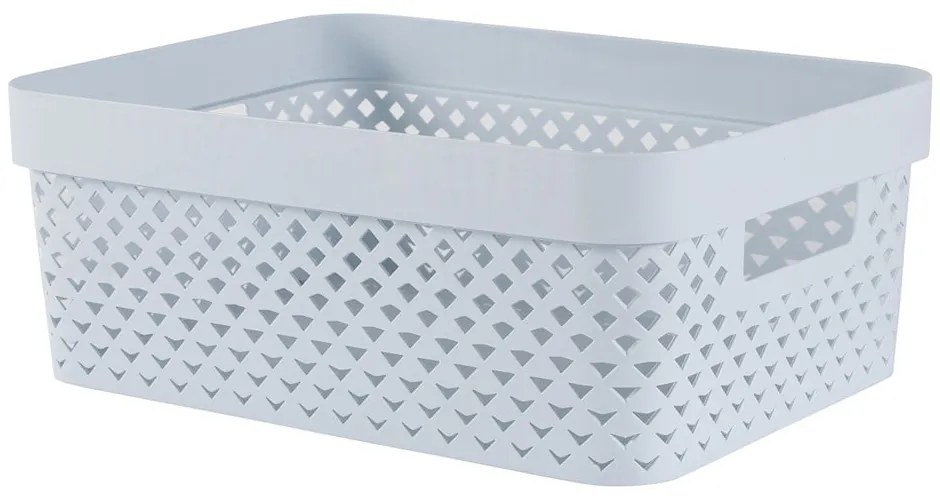 Világoskék műanyag tárolódoboz 36x27x14 cm Pure – Curver