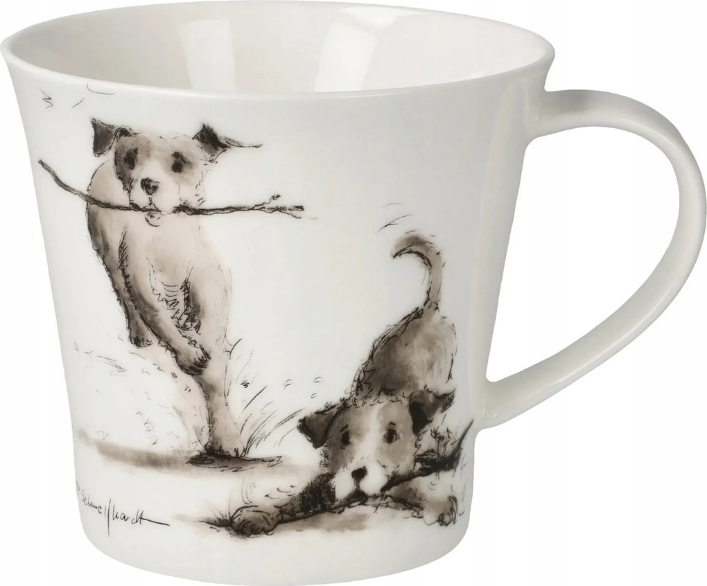 Bögre 9,5 cm P.Schnellhardt- Kutyák- Playing buddy Goebel