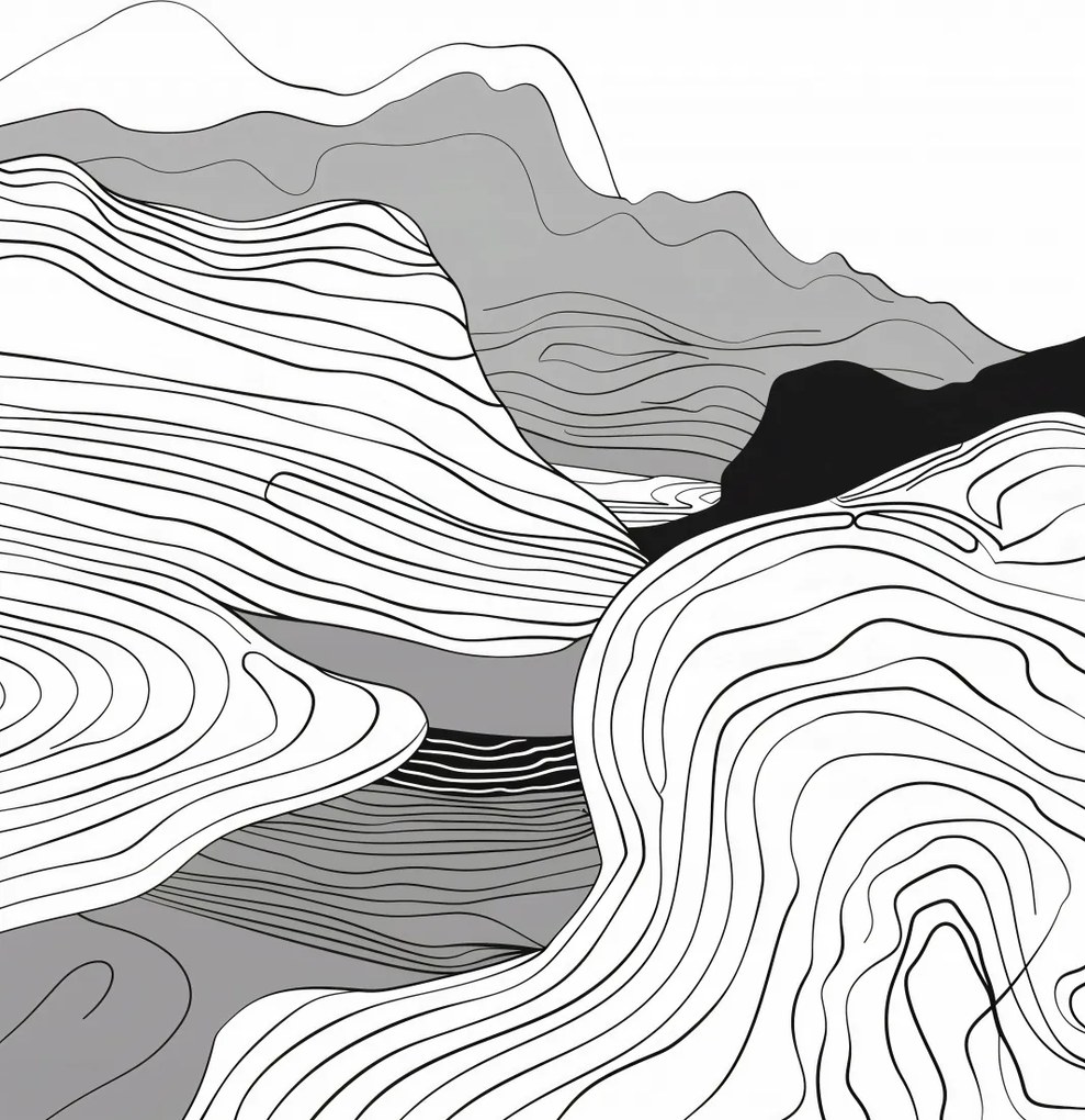 Poszter 13x18cm Geometrikus emelkedők