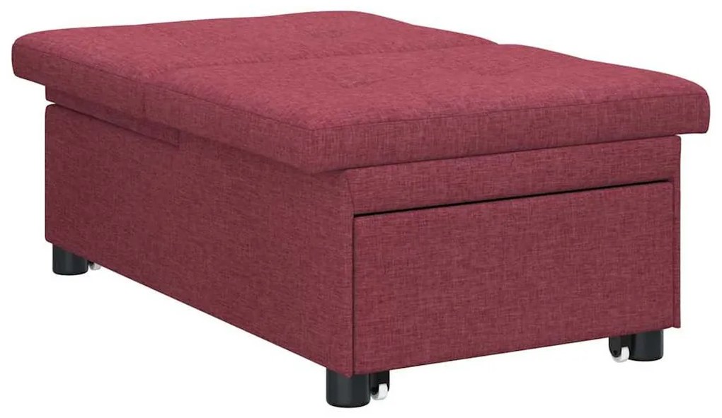 Kanapéágy Piros 194 x 67 x 37 cm szövet