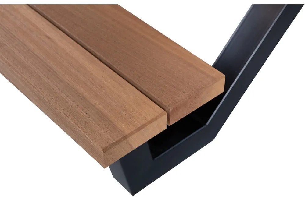 Tablo kerti étkezőasztal padokkal, 206 x 145 cm - WOOOD