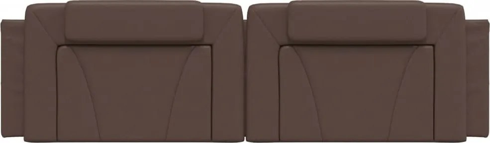 barna műbőr fejtámla párna Viana 180 cm