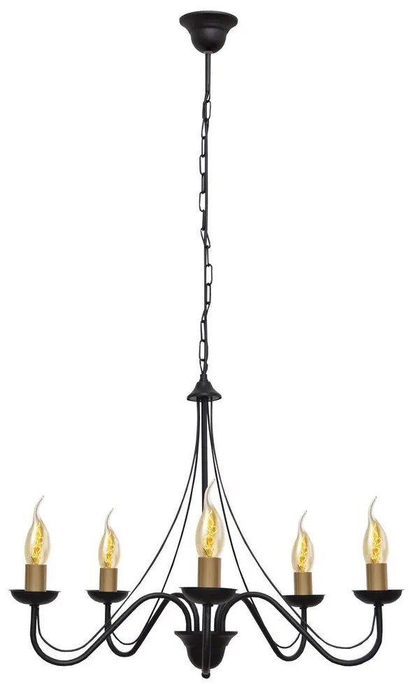 Csillár láncon MALBO 5xE14/60W/230V