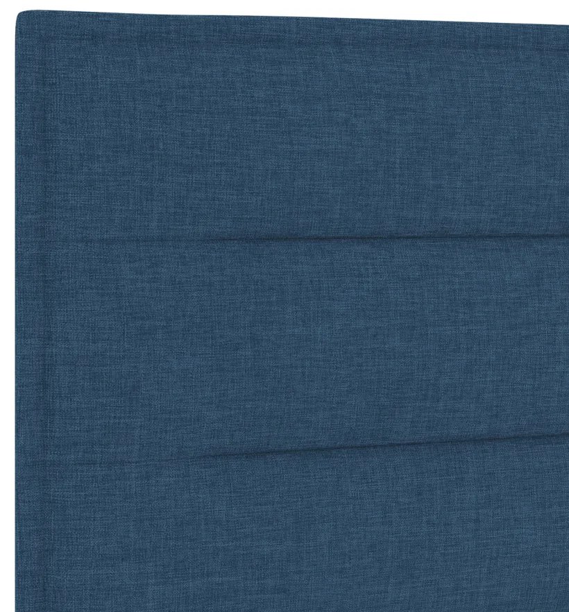 LED ágytámla LED -es lámpákkal fejtámlával Kék 90 cm szövet