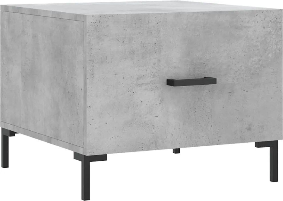 vidaXL betonszürke szerelt fa dohányzóasztal 50 x 50 x 40 cm