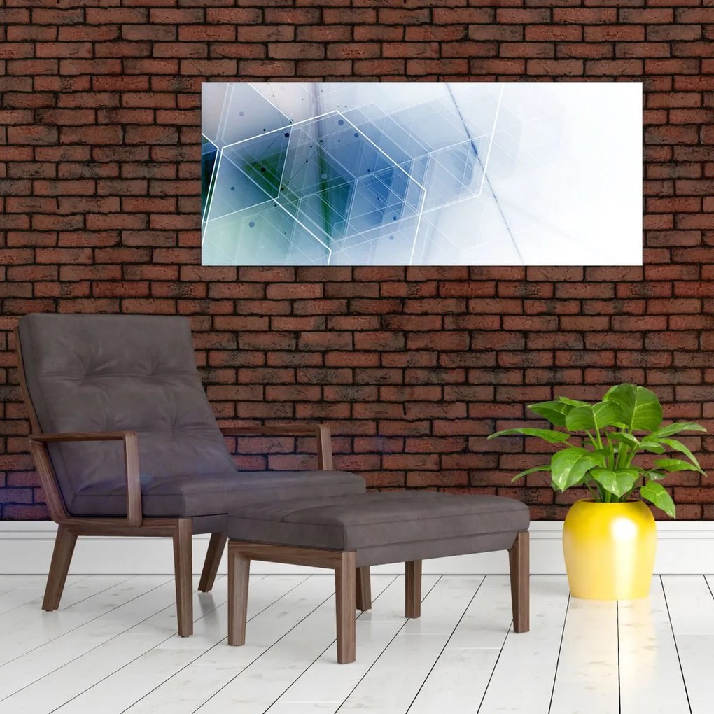 Kép - Geometriai formák (120x50 cm)