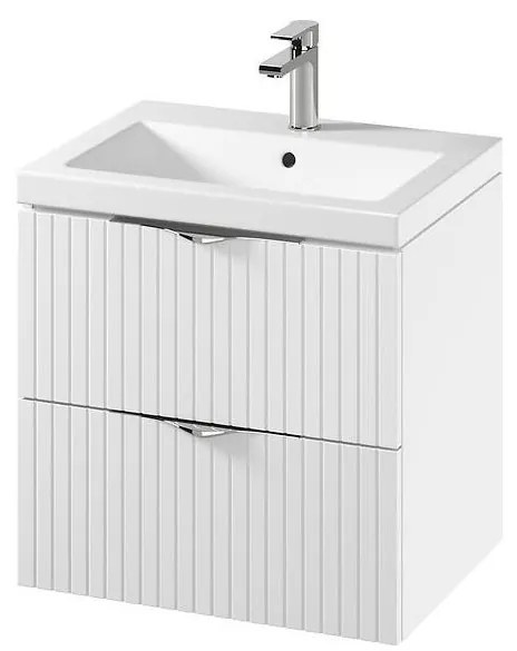 Cersanit S801-545 - Függesztett fürdőszobaszekrény mosdóval TIRSO 60x45 cm fehér